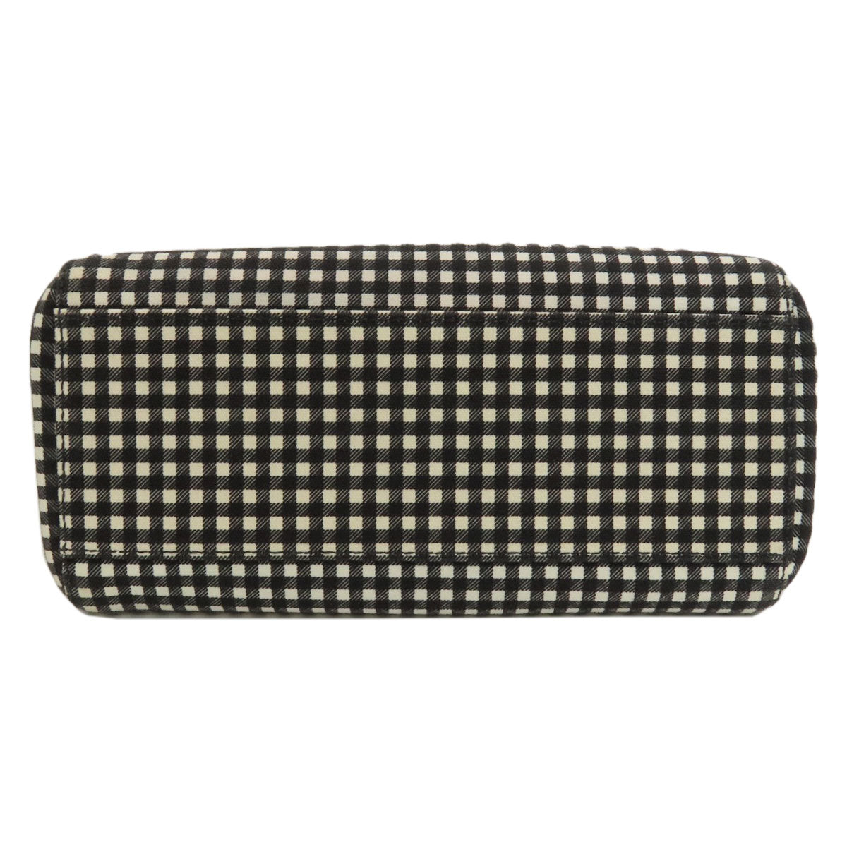 MIUMIU Gingham Check Pattern 2WAY Handbag Canvas Ladies [Used]