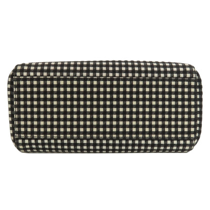 MIUMIU Gingham Check Pattern 2WAY Handbag Canvas Ladies [Used]