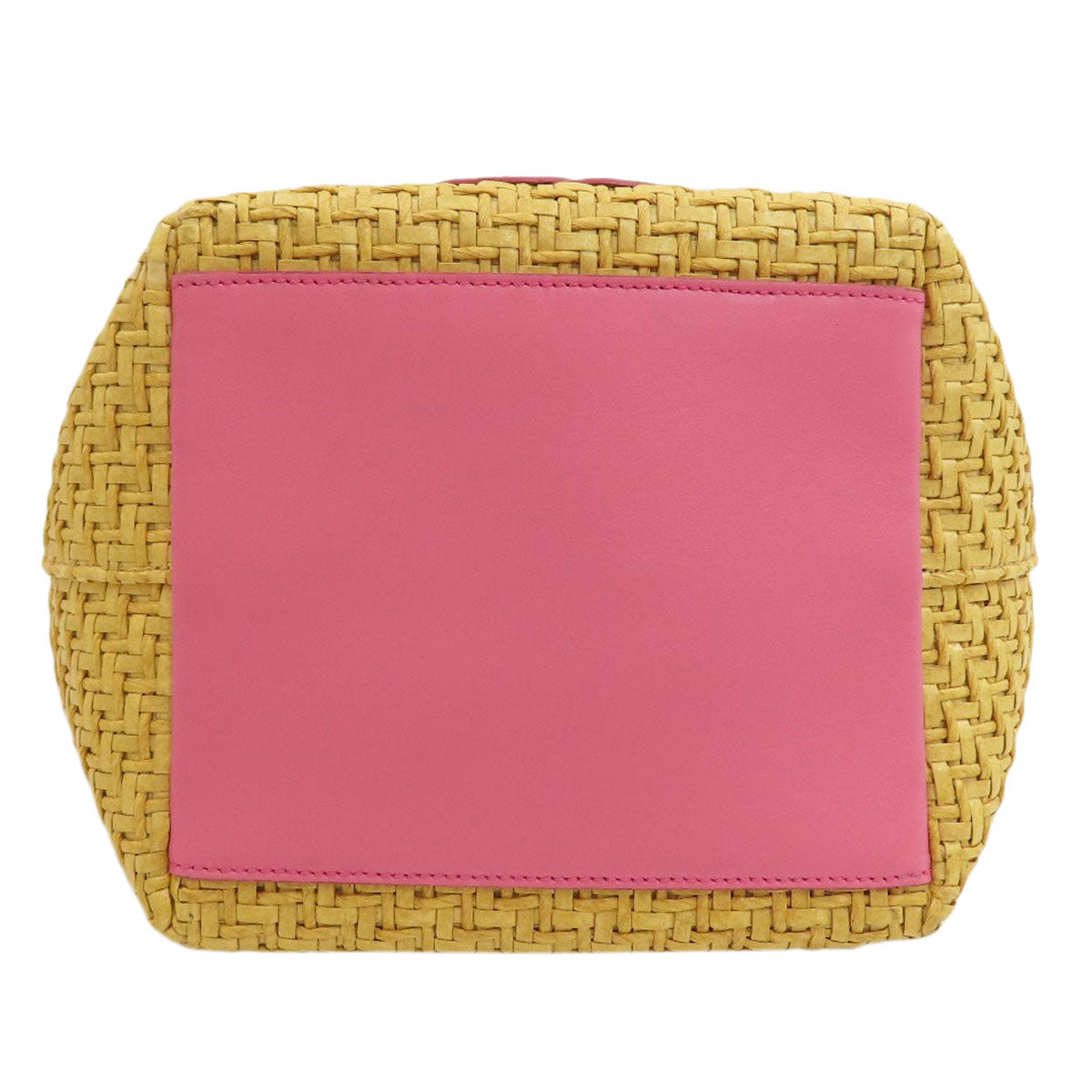 MIUMIU MM Paris Collaboration 2WAY Handbag Raffia Ladies [Used]