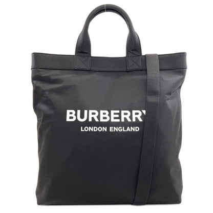 BURBERRY Logo print 2WAY Handbag Nylon Ladies [Used]