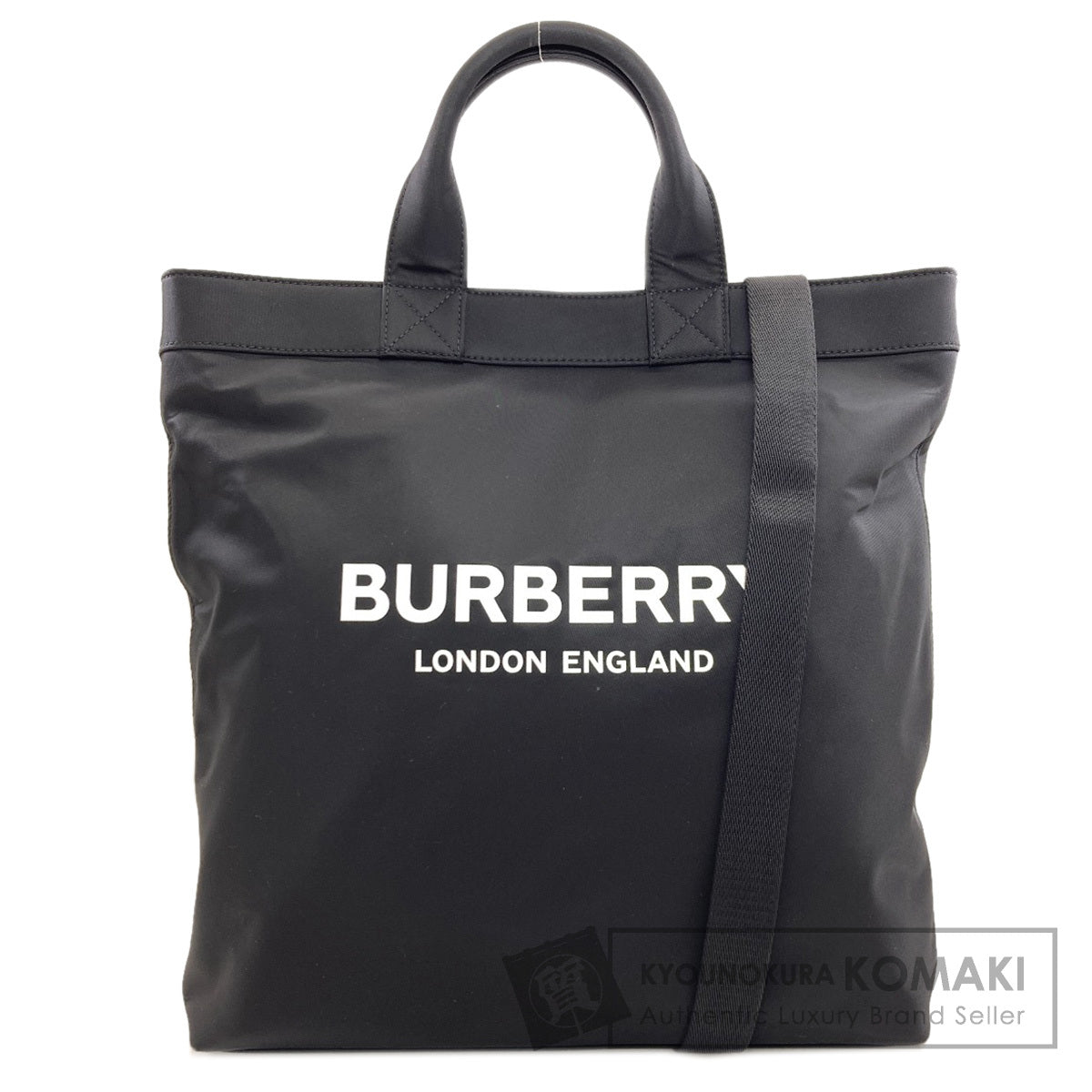 BURBERRY Logo print 2WAY Handbag Nylon Ladies [Used]