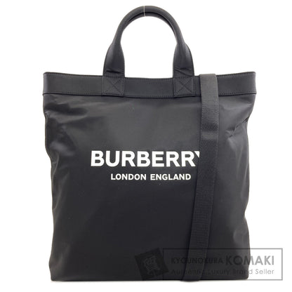 BURBERRY Logo print 2WAY Handbag Nylon Ladies [Used]