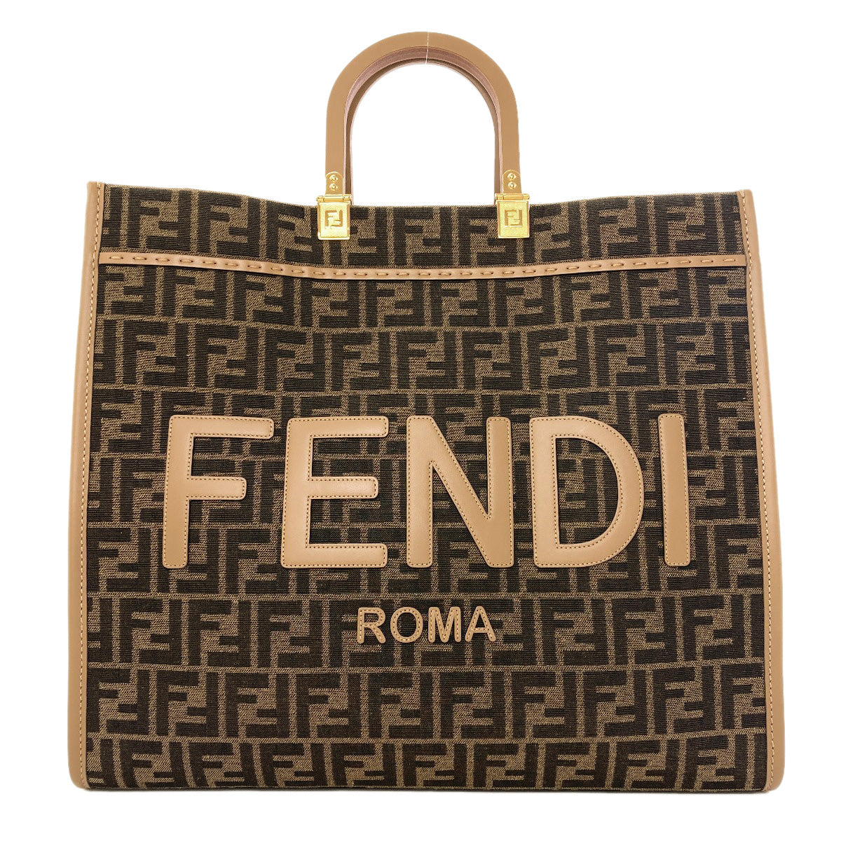 FENDI Sunshine Large Handbag Canvas Ladies [Used]