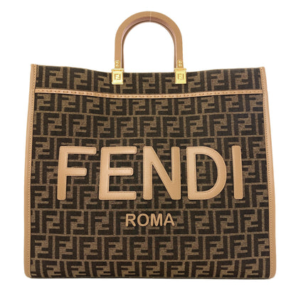 FENDI Sunshine Large Handbag Canvas Ladies [Used]