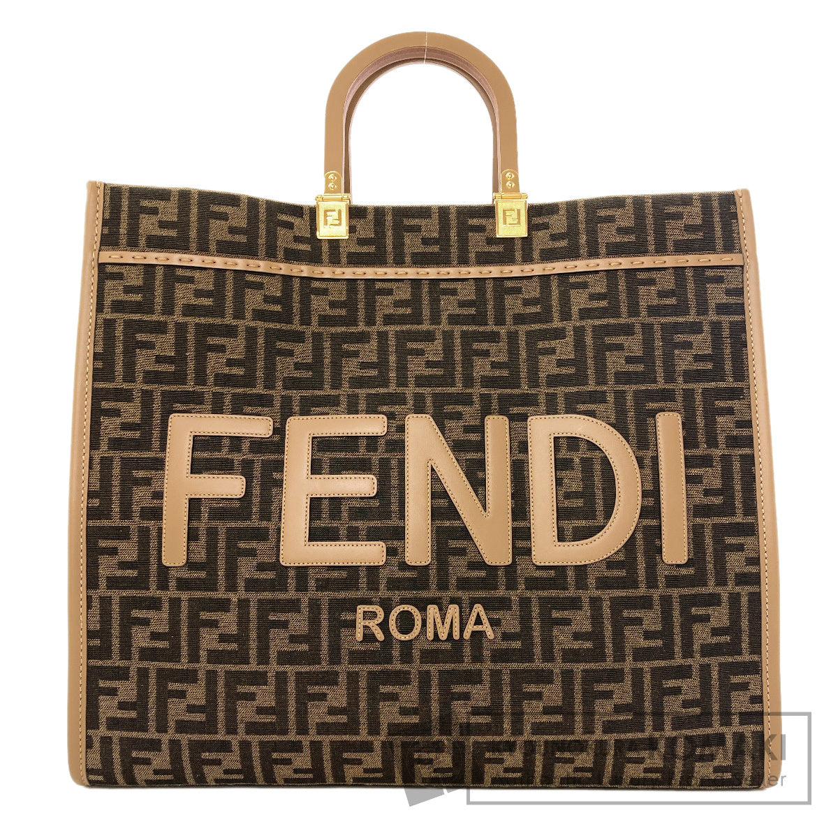 FENDI Sunshine Large Handbag Canvas Ladies [Used]