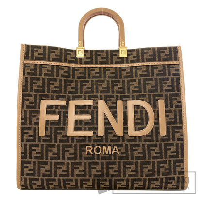 FENDI Sunshine Large Handbag Canvas Ladies [Used]