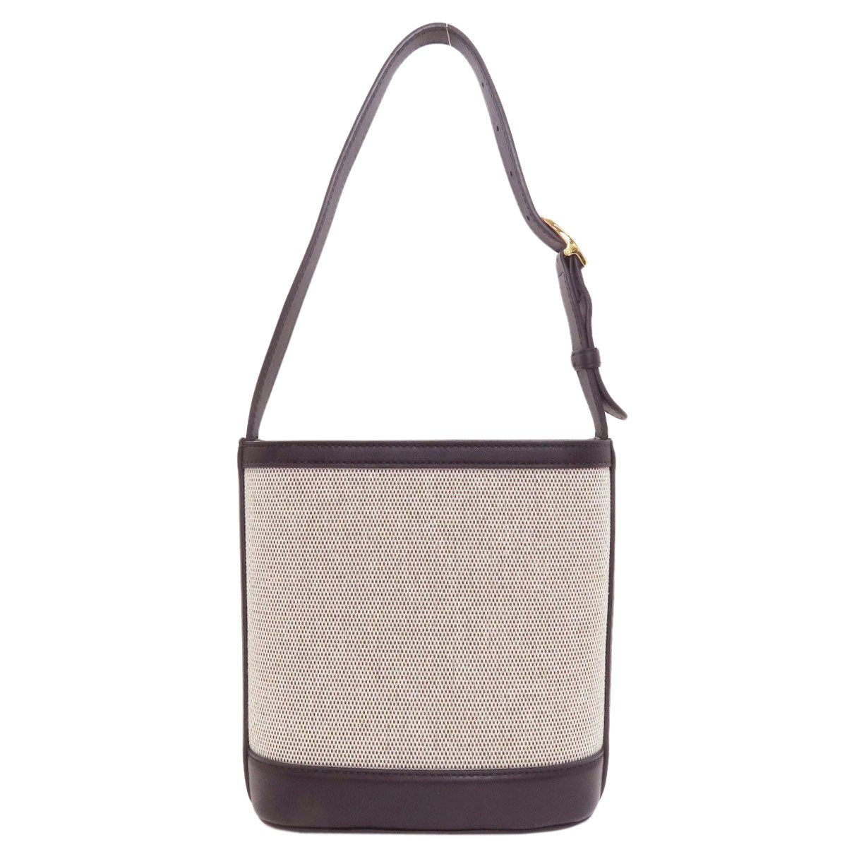 GUCCI 833665 One Belt Gucci 73 Small Bucket Shoulder Bag Canvas LeatherLadies [Used]