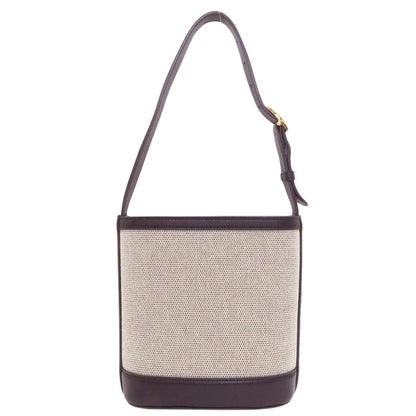 GUCCI 833665 One Belt Gucci 73 Small Bucket Shoulder Bag Canvas LeatherLadies [Used]