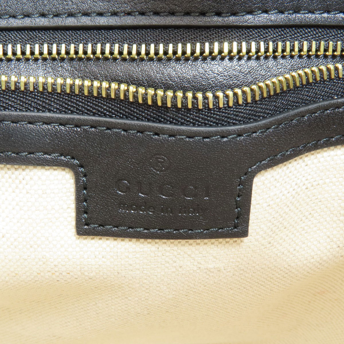 GUCCI 833665 One Belt Gucci 73 Small Bucket Shoulder Bag Canvas LeatherLadies [Used]