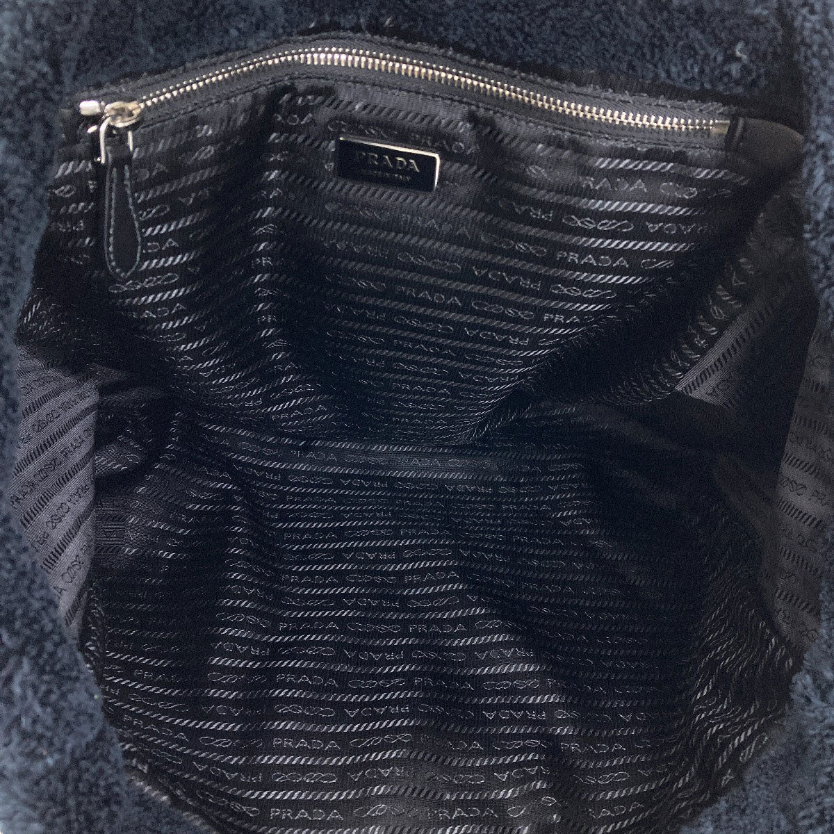 PRADA 1BG130 Spoonya Terrycloth Tote Bag pile Ladies [Used]