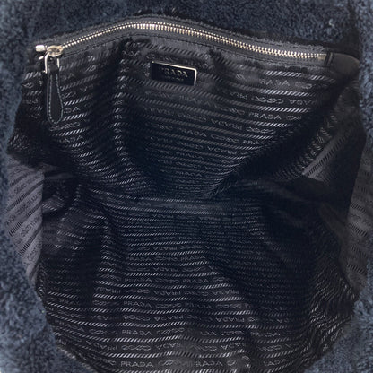 PRADA 1BG130 Spoonya Terrycloth Tote Bag pile Ladies [Used]