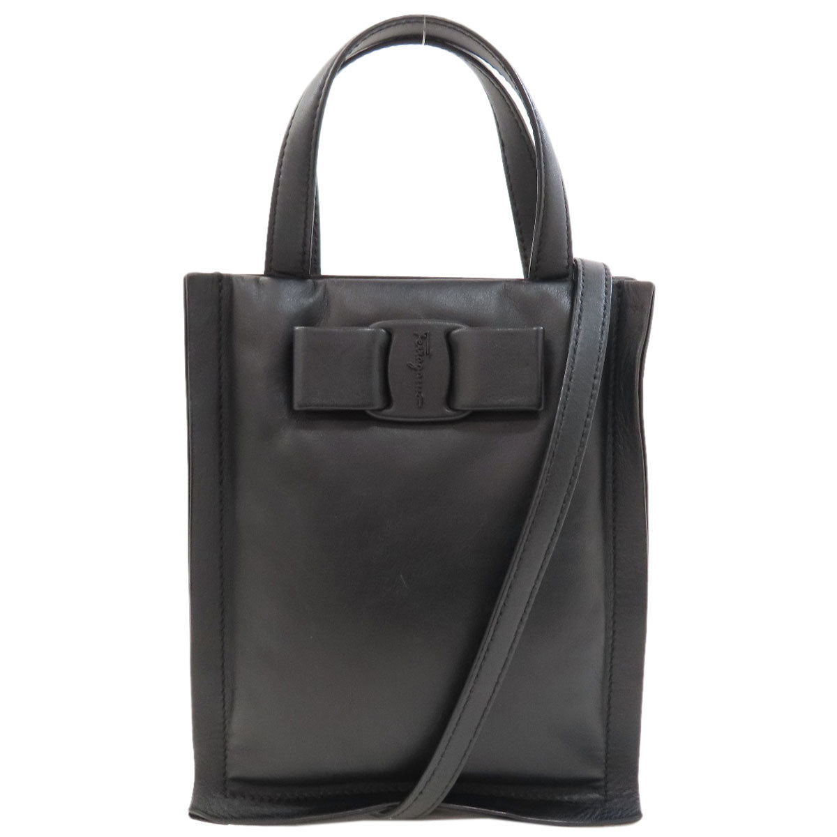 Salvatore Ferragamo Viva Mini 2WAY Handbag Leather Ladies [Used]
