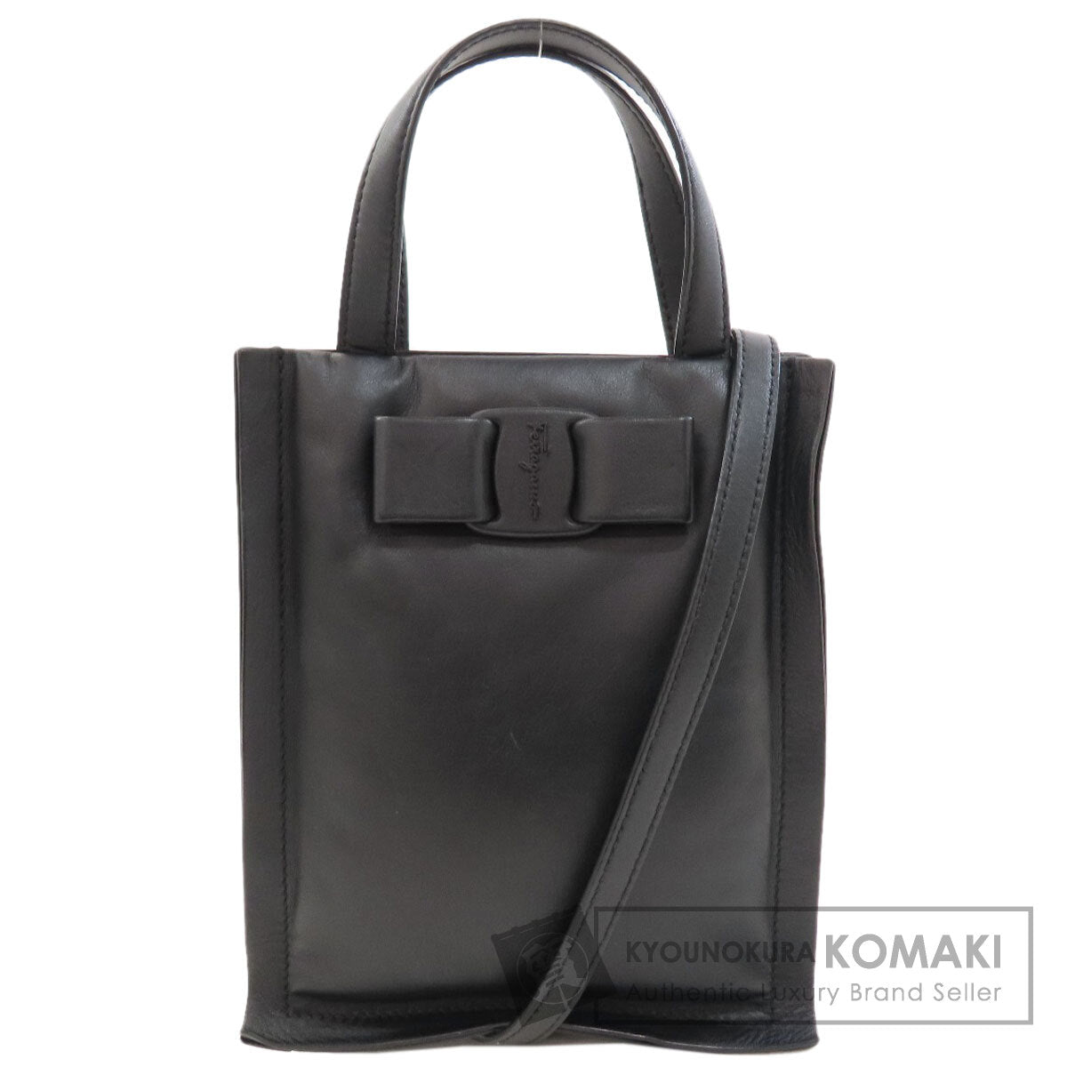 Salvatore Ferragamo Viva Mini 2WAY Handbag Leather Ladies [Used]