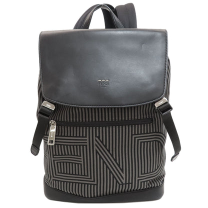 FENDI logo Backpack Â· Daypack Canvas Ladies [Used]