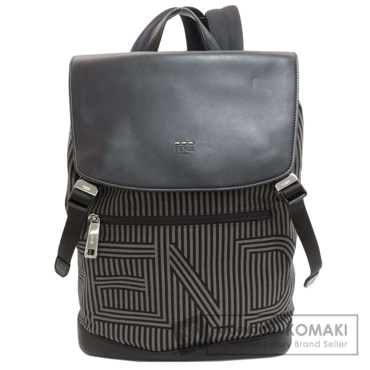 FENDI logo Backpack Â· Daypack Canvas Ladies [Used]