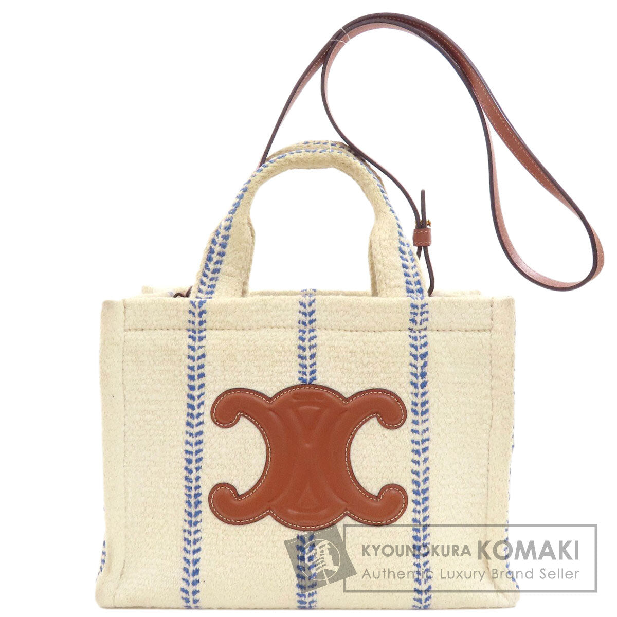 CELINE Small Cover Thais 2WAY Handbag Canvas Ladies [Used]
