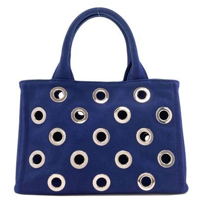 PRADA 1BG439 Canapa Punching 2WAY Handbag Canvas Ladies [Used]