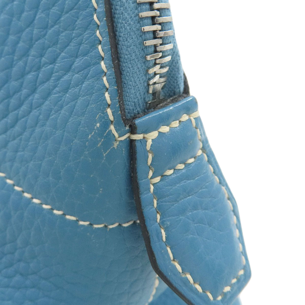 HERMES Bolide31 Blue Jean SilverHardware Handbag Taurillon Clemence Ladies [Used]