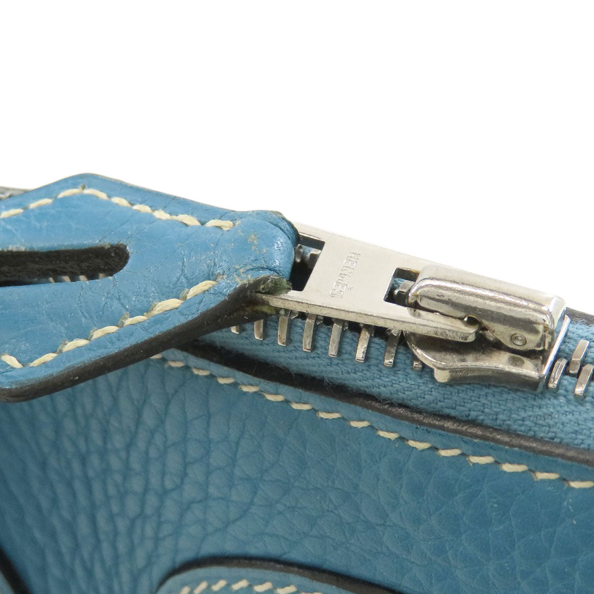 HERMES Bolide31 Blue Jean SilverHardware Handbag Taurillon Clemence Ladies [Used]