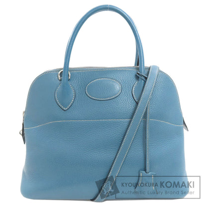 HERMES Bolide31 Blue Jean SilverHardware Handbag Taurillon Clemence Ladies [Used]