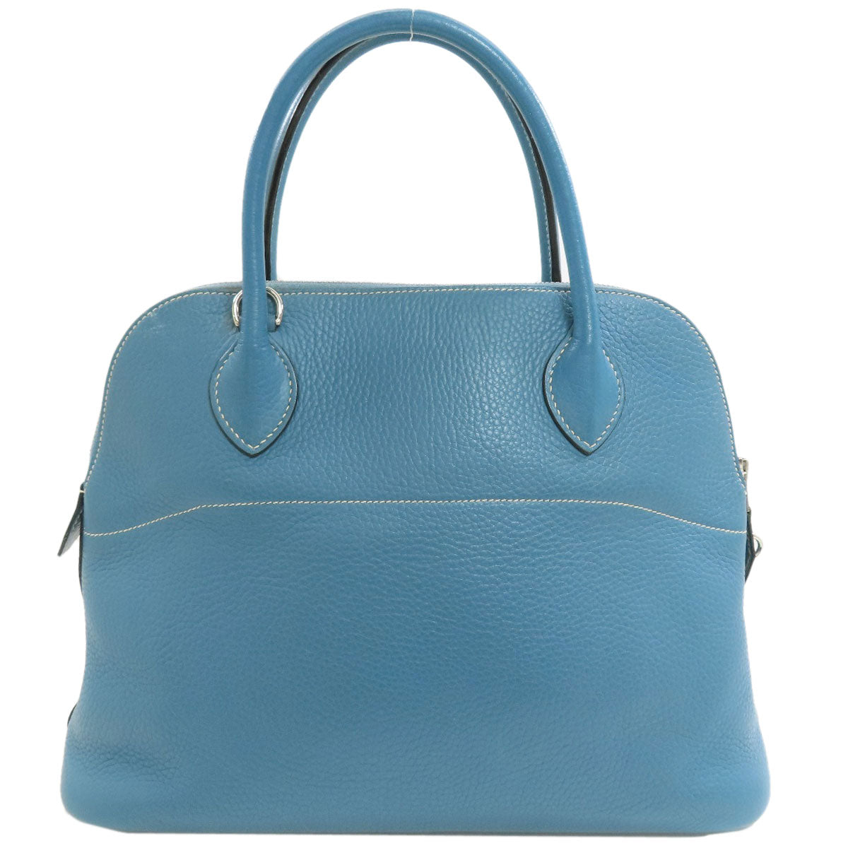 HERMES Bolide31 Blue Jean SilverHardware Handbag Taurillon Clemence Ladies [Used]