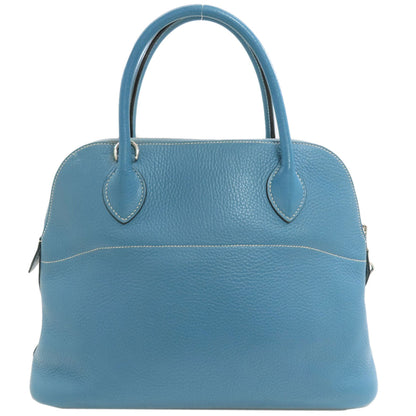 HERMES Bolide31 Blue Jean SilverHardware Handbag Taurillon Clemence Ladies [Used]