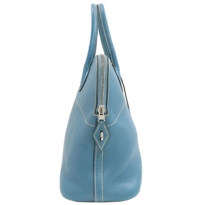 HERMES Bolide31 Blue Jean SilverHardware Handbag Taurillon Clemence Ladies [Used]