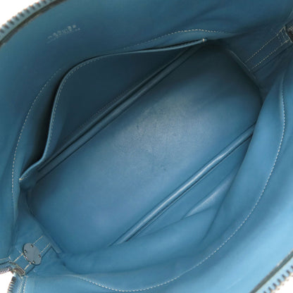 HERMES Bolide31 Blue Jean SilverHardware Handbag Taurillon Clemence Ladies [Used]