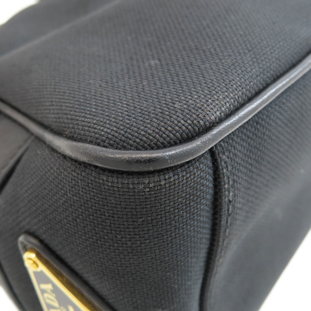 PRADA logo Shoulder Bag Canvas Ladies [Used]