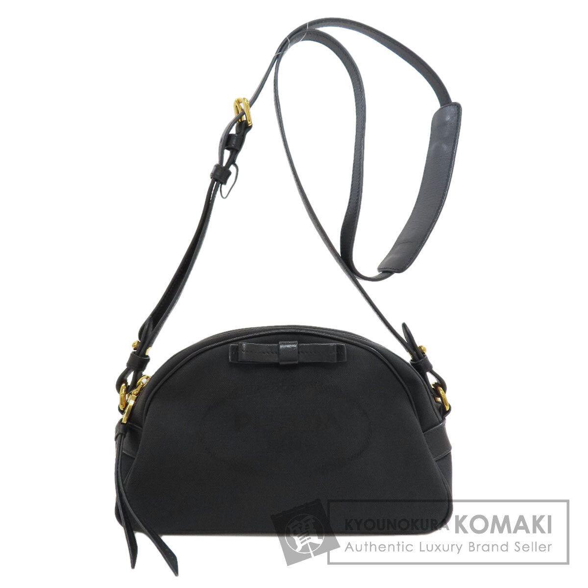 PRADA logo Shoulder Bag Canvas Ladies [Used]