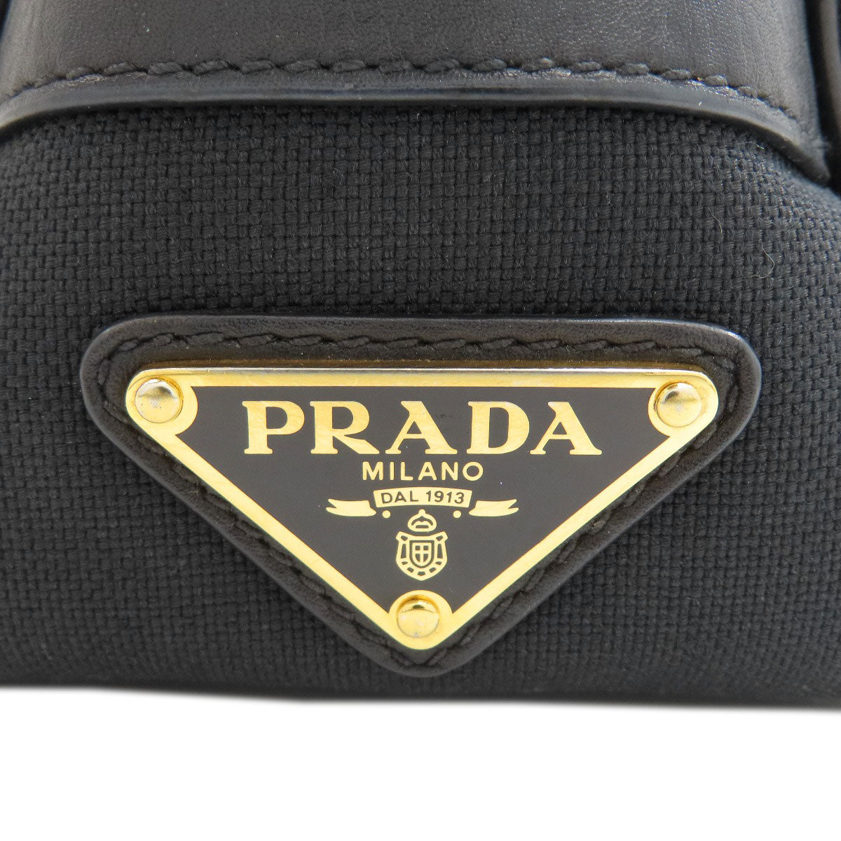 PRADA logo Shoulder Bag Canvas Ladies [Used]