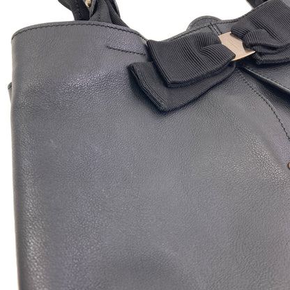 Salvatore Ferragamo Vara ribbon Tote Bag Leather Ladies [Used]