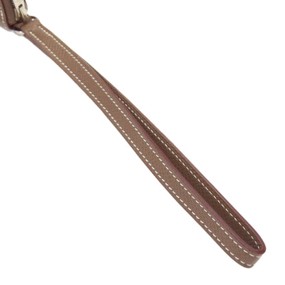 HERMES Azap Dragonne Long Etoupe SilverHardware Long wallet (with coin pocket) Epsom Ladies [Used]
