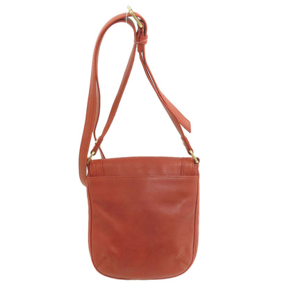 Longchamp logo Shoulder Bag Leather Ladies [Used]