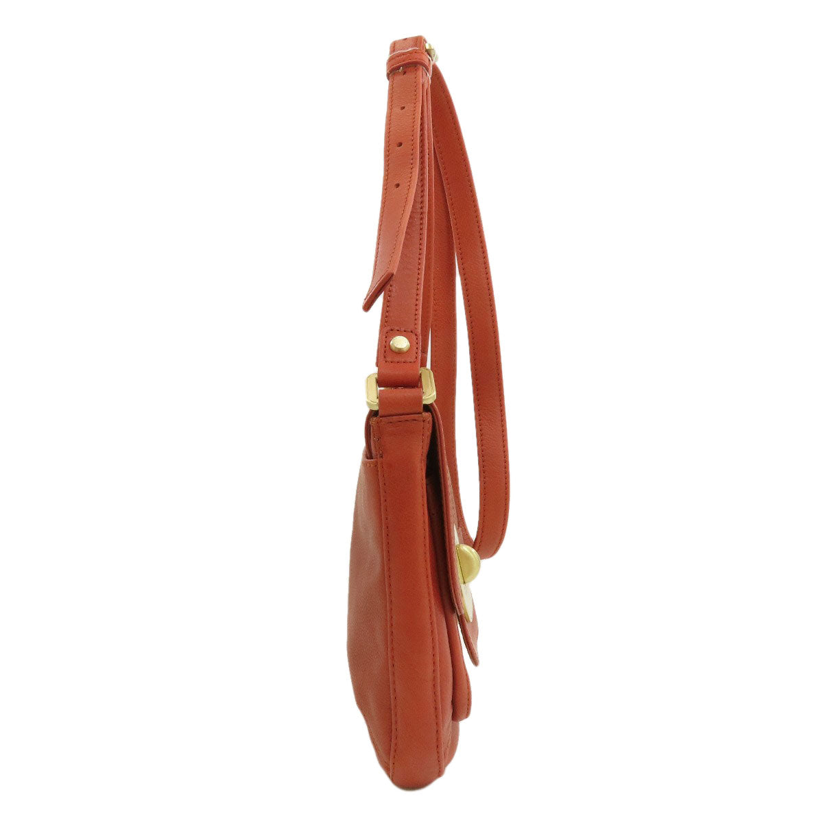 Longchamp logo Shoulder Bag Leather Ladies [Used]