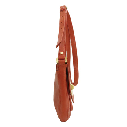 Longchamp logo Shoulder Bag Leather Ladies [Used]