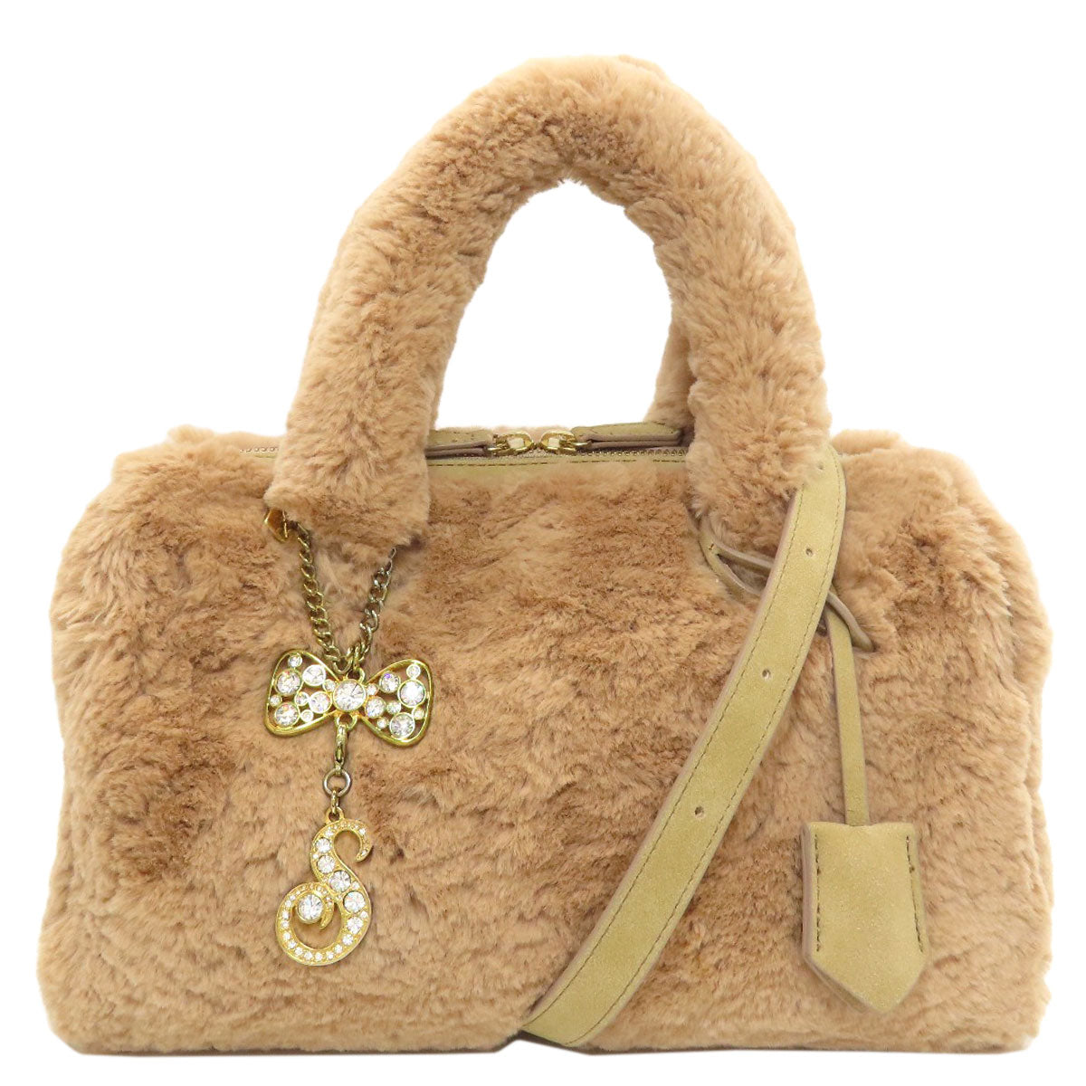 Samantha Thavasa 2WAY Handbag Fau& Fur Ladies [Used]