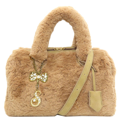 Samantha Thavasa 2WAY Handbag Fau& Fur Ladies [Used]