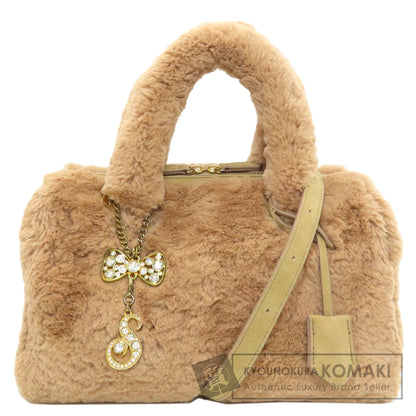 Samantha Thavasa 2WAY Handbag Fau& Fur Ladies [Used]