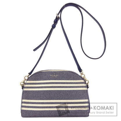 kate spade Long Shoulder Border Shoulder Bag Canvas LeatherLadies [Used]