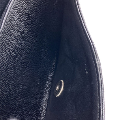 CHANEL Double flap Matelasse SilverHardware Shoulder Bag Grained Calfskin Skin Ladies [Used]
