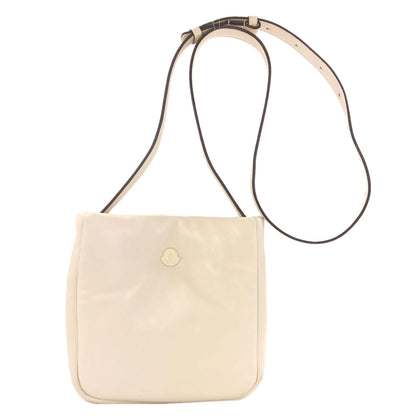 MONCLER logo Shoulder Bag Leather Ladies [Used]