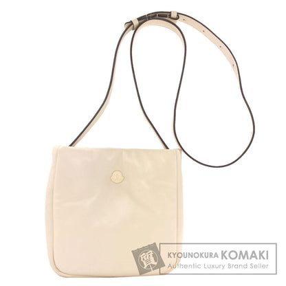 MONCLER logo Shoulder Bag Leather Ladies [Used]