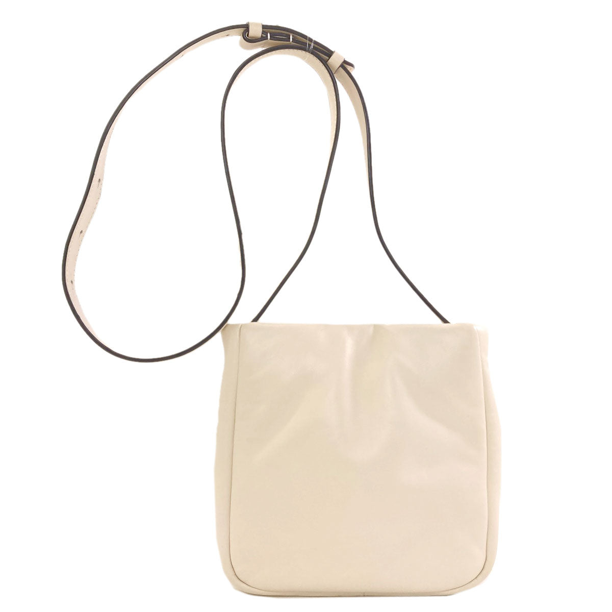MONCLER logo Shoulder Bag Leather Ladies [Used]