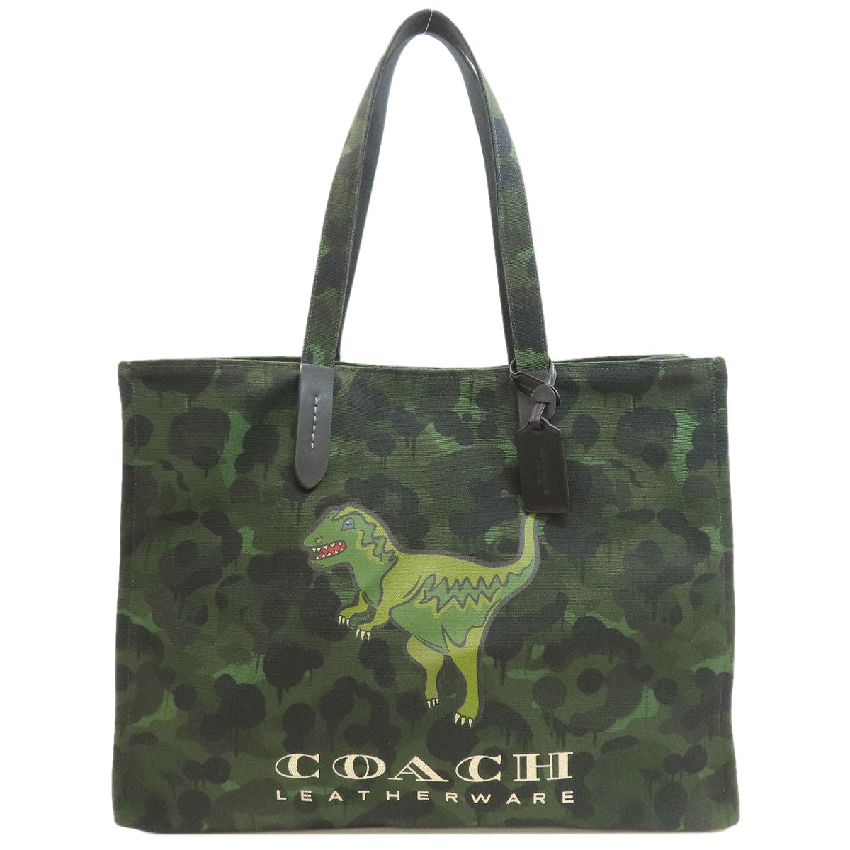 COACH CCD11 Lexi Camouflage Print Tote Bag Canvas Ladies [Used]