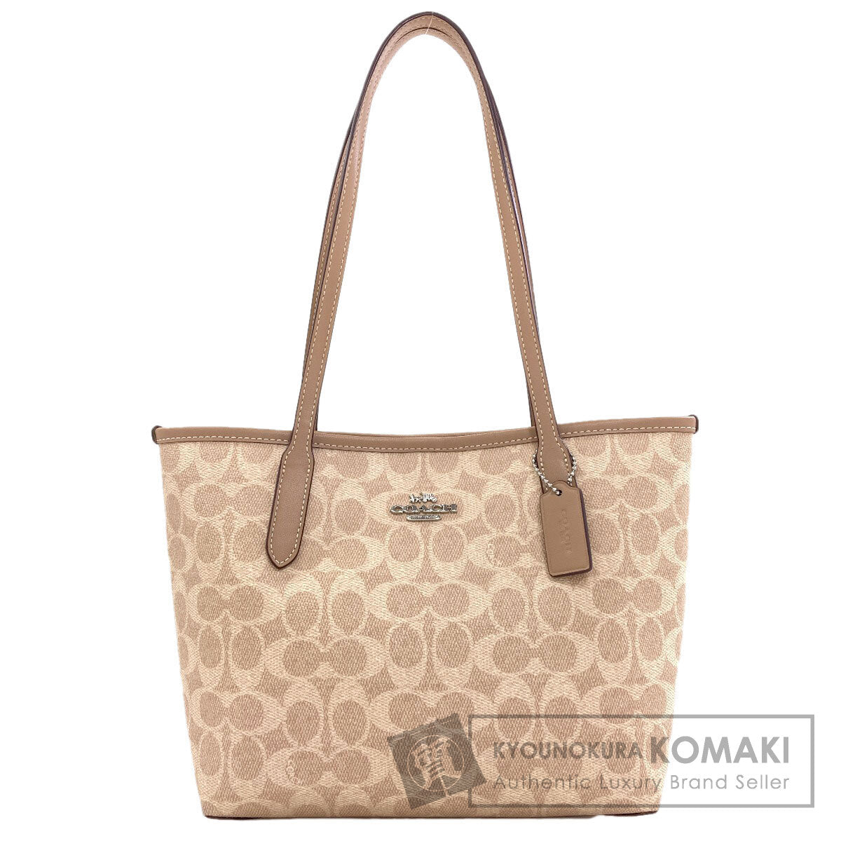 COACH CU759 Signature Tote Bag PVC Ladies [Used]