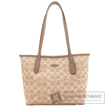 COACH CU759 Signature Tote Bag PVC Ladies [Used]