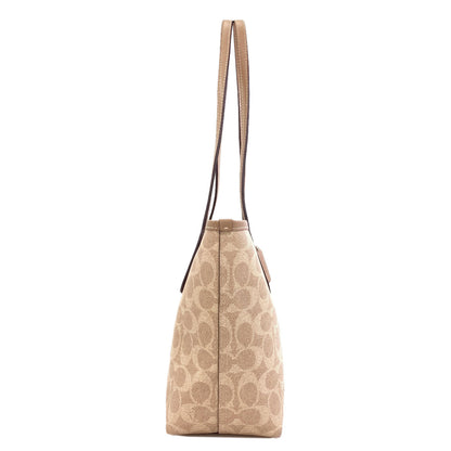 COACH CU759 Signature Tote Bag PVC Ladies [Used]