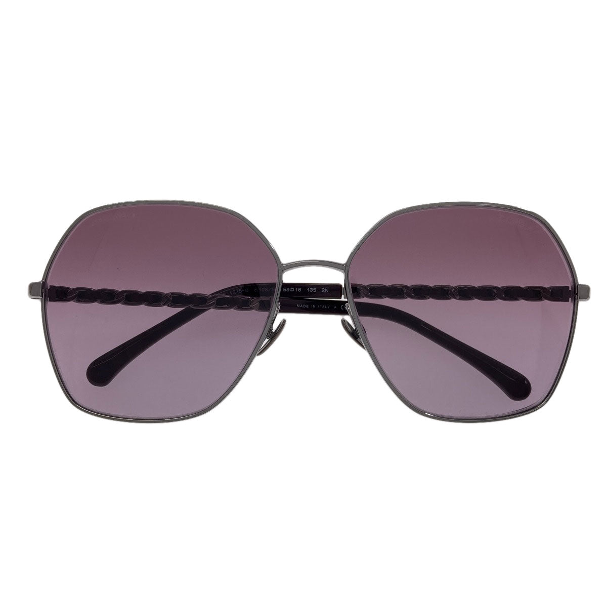 CHANEL logo sunglasses Plastic LeatherLadies [Used]