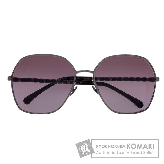 CHANEL logo sunglasses Plastic LeatherLadies [Used]